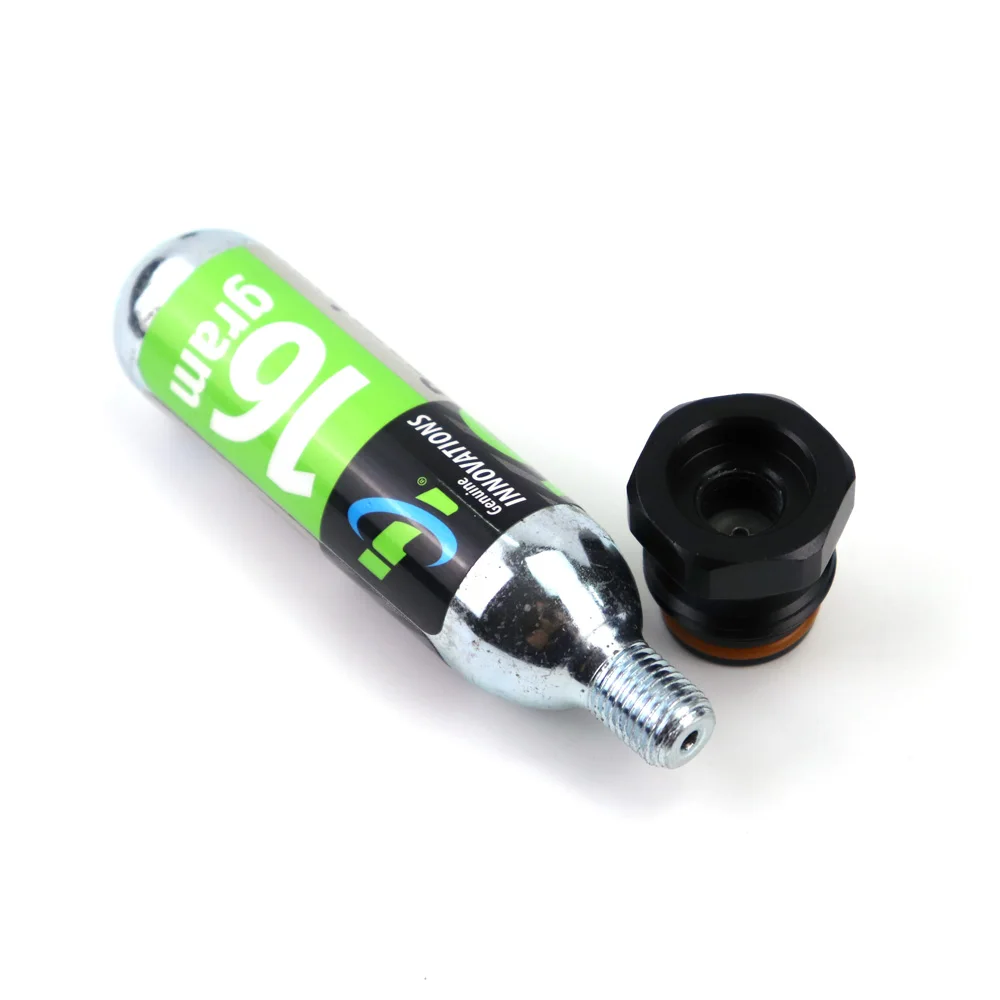 Nuevo cilindro de cartucho de Co2 (rosca 3/8-24UNF) a rosca de tanque de Paintball (G1/2-14) convertir adaptador - imagen 5