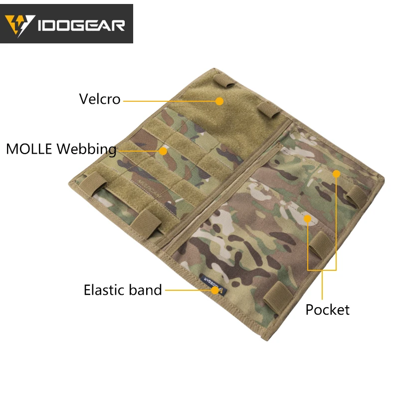 IDOGEAR-bolsa táctica MOLLE, organizador de visera solar para camión, Panel multibolsillo para CD, multicam, multiusos - imagen 4