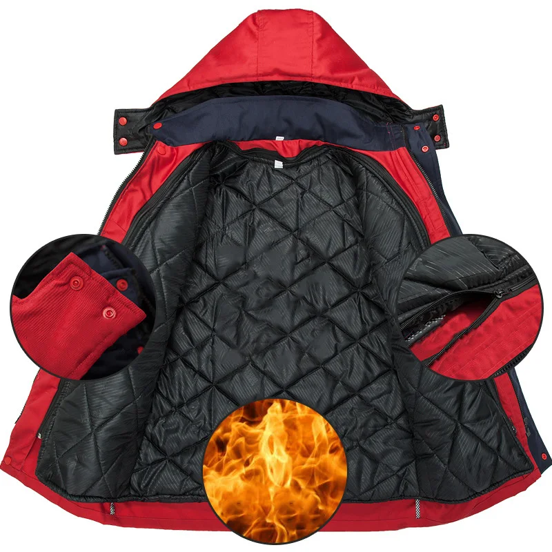 Abrigo de trabajo reflectante de invierno para hombres y mujeres, máquina gruesa, reparación de automóviles, cómoda chaqueta de taller, uniforme resistente al desgaste - imagen 3