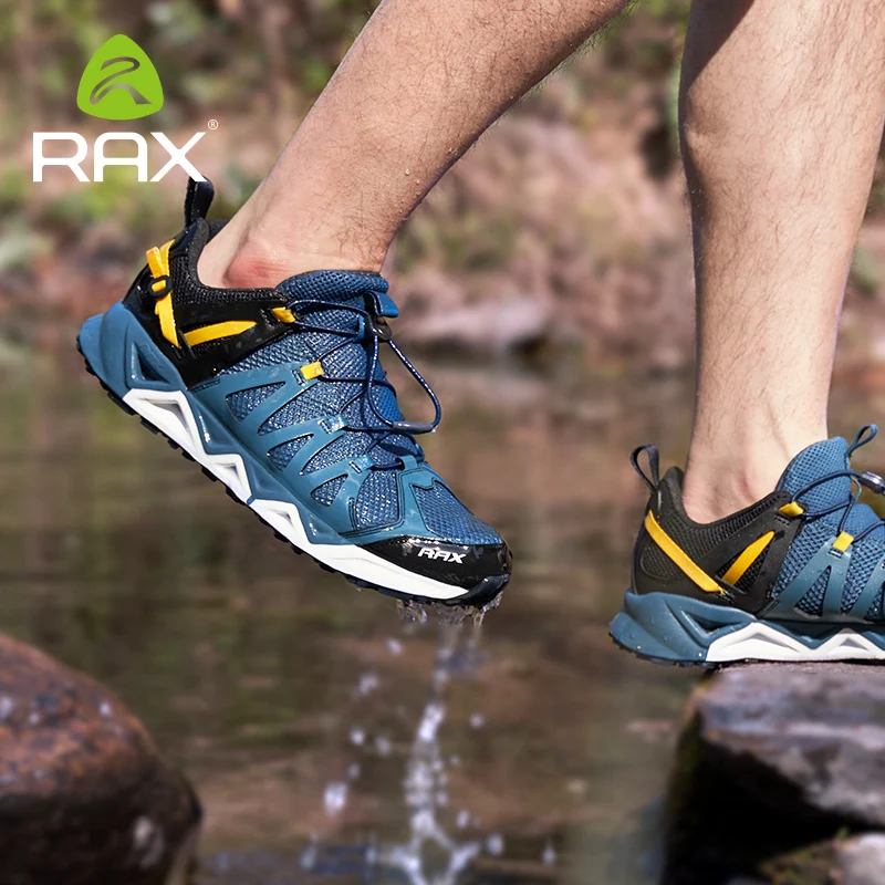 Rax-Zapatillas deportivas de malla transpirable para hombre y mujer, calzado deportivo antideslizante de secado rápido para caminar al aire libre - imagen 2