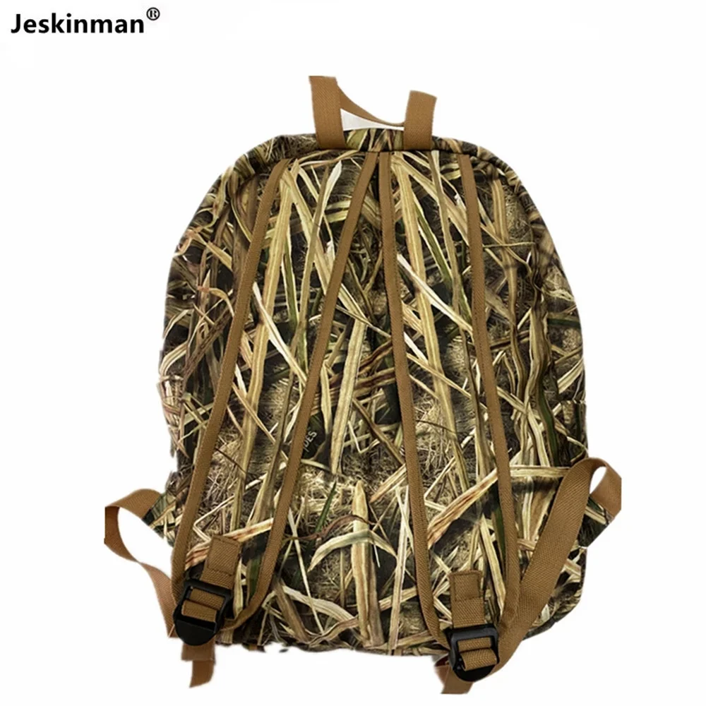 Mochila impermeable de camuflaje biónico para caza y pesca, mochila Simple de camuflaje de caña para jungla, cómoda bolsa de camuflaje plegable de concha suave - imagen 4