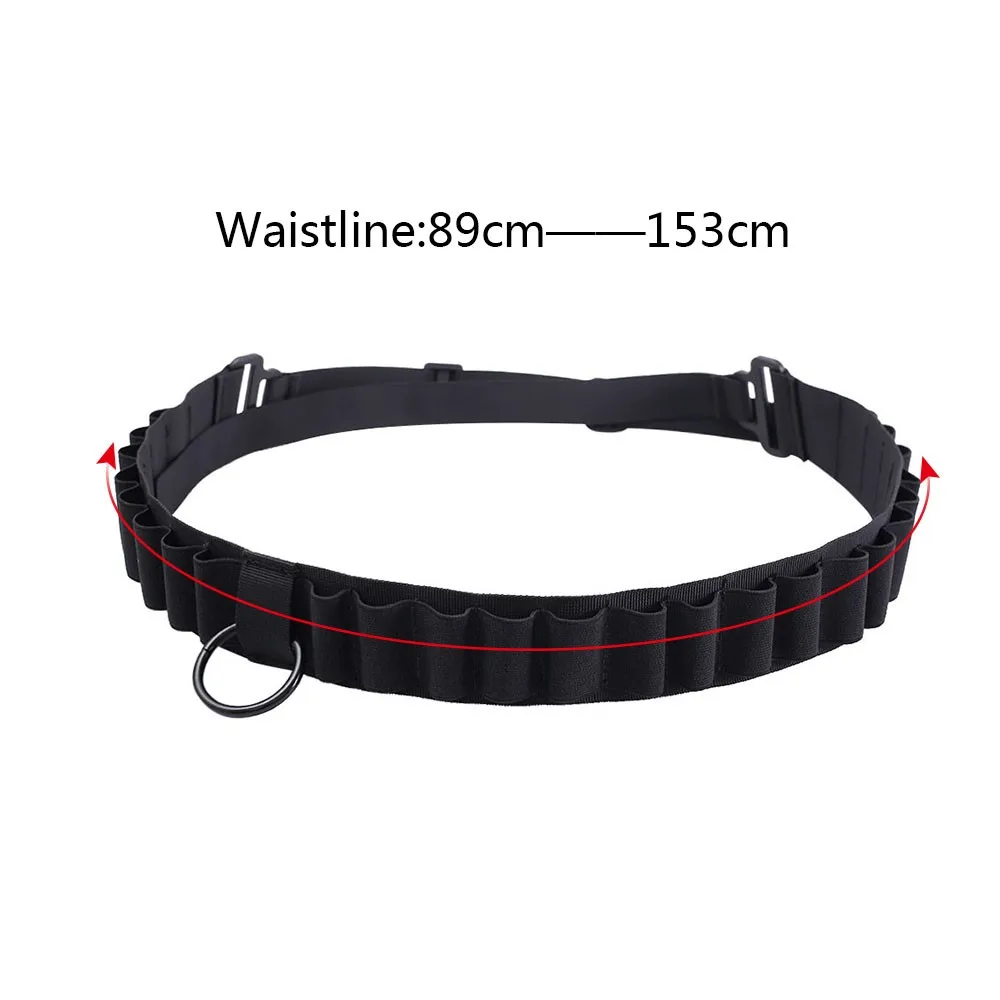 Cinturón de soporte de carcasa de munición, 25 rondas, bolsa de munición 12GA, cinturón de cartucho de escopeta de Rifle, soporte de munición, funda de cartuchos de bala de cintura - imagen 5