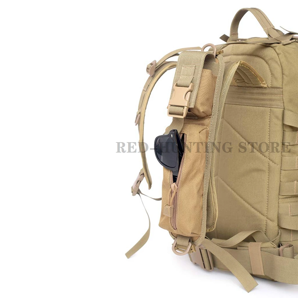 Mochila táctica Molle con correa para el hombro, bolsa de accesorios para exteriores, EDC, Airsoft, caza, linterna, bolsa para teléfono - imagen 3