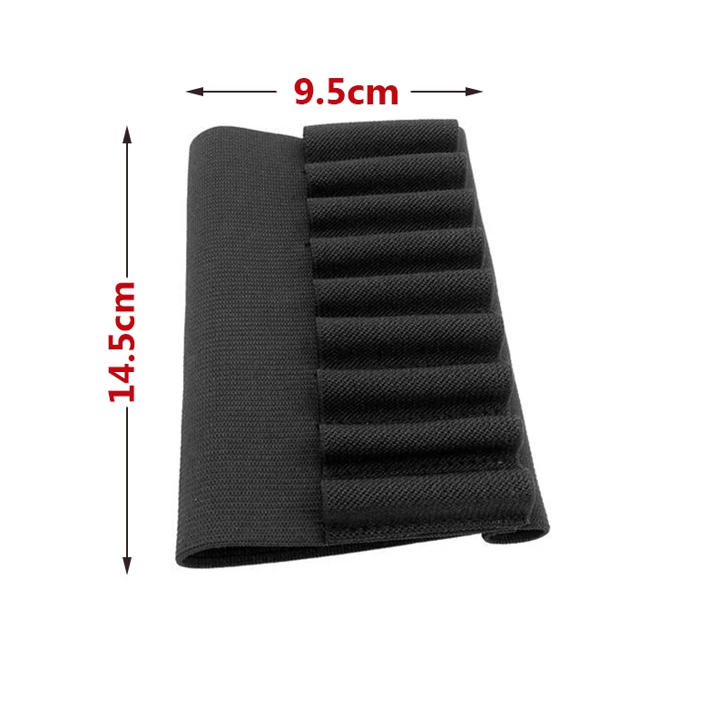 Soporte de Rifle de escopeta táctica, bolsa de cartucho de retención, tope de francotirador, accesorios de pistola de caza, 12 calibre, 12 GA - imagen 2