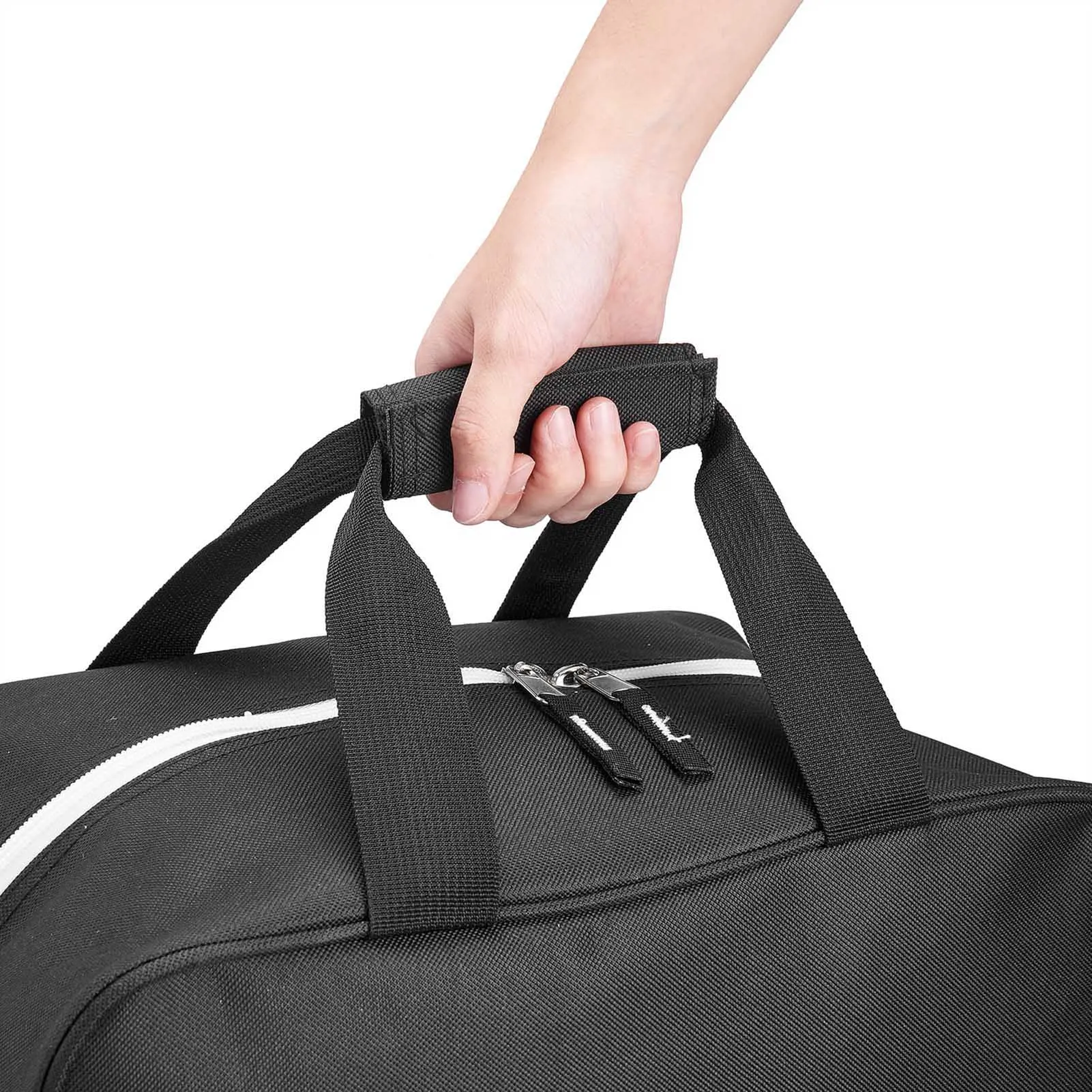 Una bolsa negra con mango