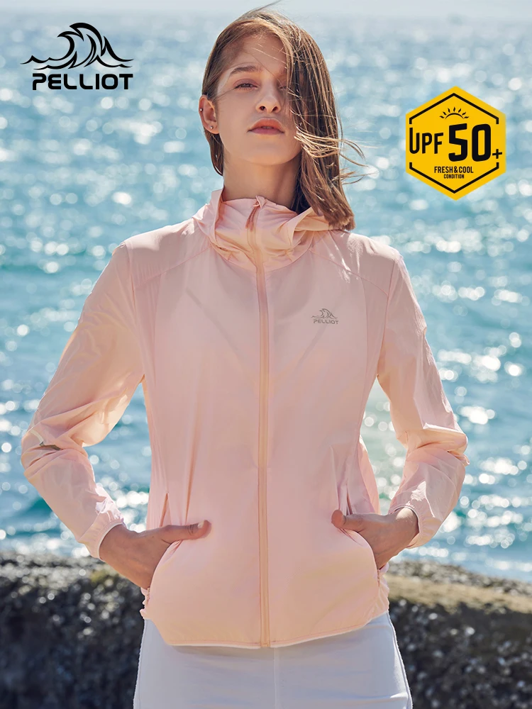 Plott-camisa deportiva protectora del sol para mujer, rompevientos para escalada, senderismo, pesca, a prueba de viento, chaqueta de ciclismo, abrigo Anti-UV para acampar - imagen 3