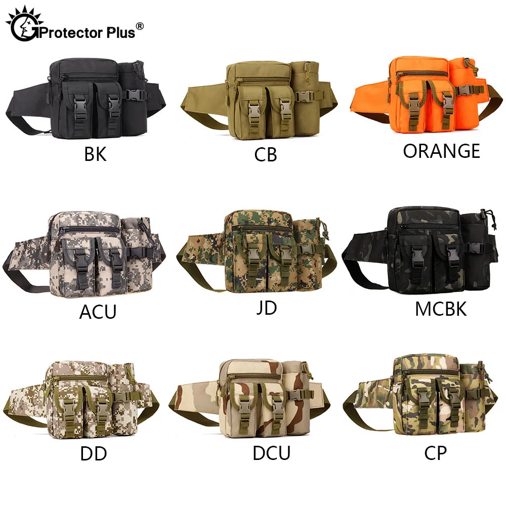 PROTECTOR PLUS táctico para botella de agua, riñonera militar para deportes al aire libre, Camping, viaje, impermeable, bolsa de nailon 900D con bolsa de agua - imagen 5