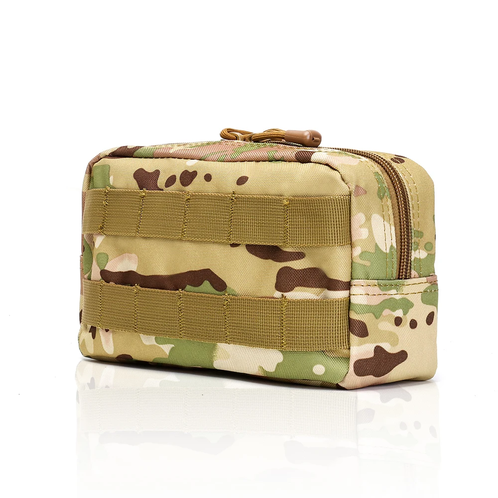 Bolsa de almacenamiento de sistema táctico Molle para acampar, accesorios de caza, herramienta EDC militar, bolsa de cintura, bolsa de ejército al aire libre, funda Molle Multicam - imagen 2