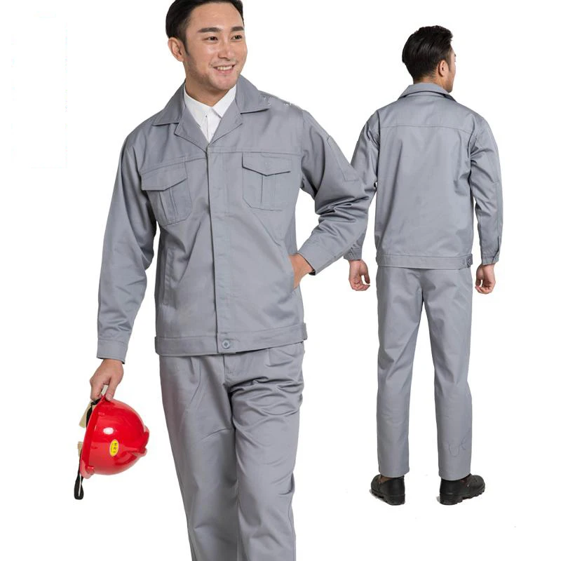 Conjuntos de ropa de trabajo para hombre y mujer, chaqueta + Pantalones, monos de primavera y otoño, traje de soldadura para reparación de máquinas, monos de taller, uniformes de trabajo - imagen 3