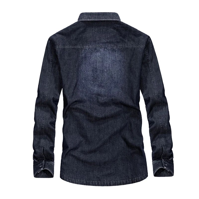 Camisa vaquera de talla grande para hombre, anticorte y resistente a puñaladas, tácticas militares de autodefensa, ropa de seguridad Invisible para policía SWAT FBI - imagen 3