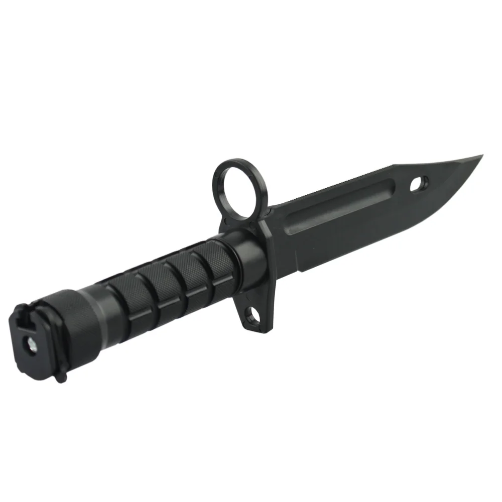 Airsoft combate táctico plástico M9 daga Cosplay modelo juguete cuchillo entrenamiento CS juego bayoneta - imagen 4