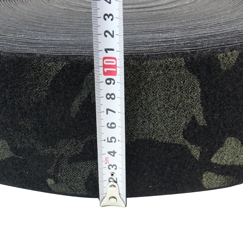 1M 5M de longitud MC MCBK camuflaje nocturno superficie peluda de camuflaje negro correas de nailon DIY - imagen 3