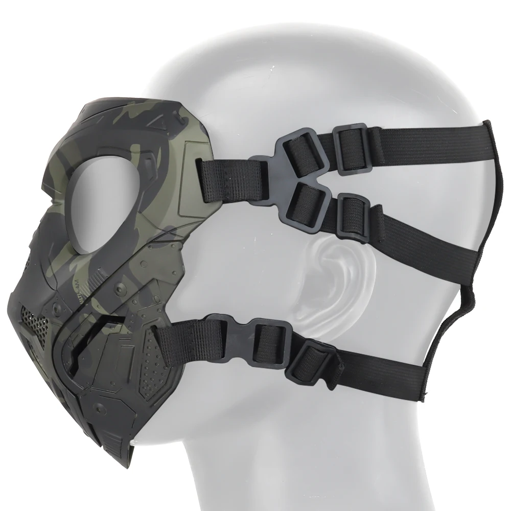 Mascarilla táctica militar Airsoft, máscara de cara completa, equipo de protección Facial, accesorios de equipo - imagen 3