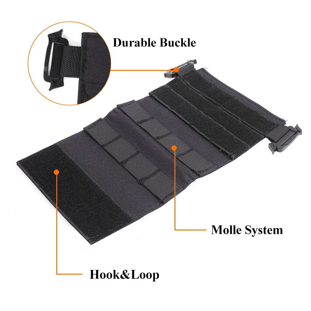 Chaleco táctico con plataforma de pecho, Panel Modular militar Molle para MK3, MK4, pecho de liberación rápida, placa Airsoft, accesorios de caza - imagen 3