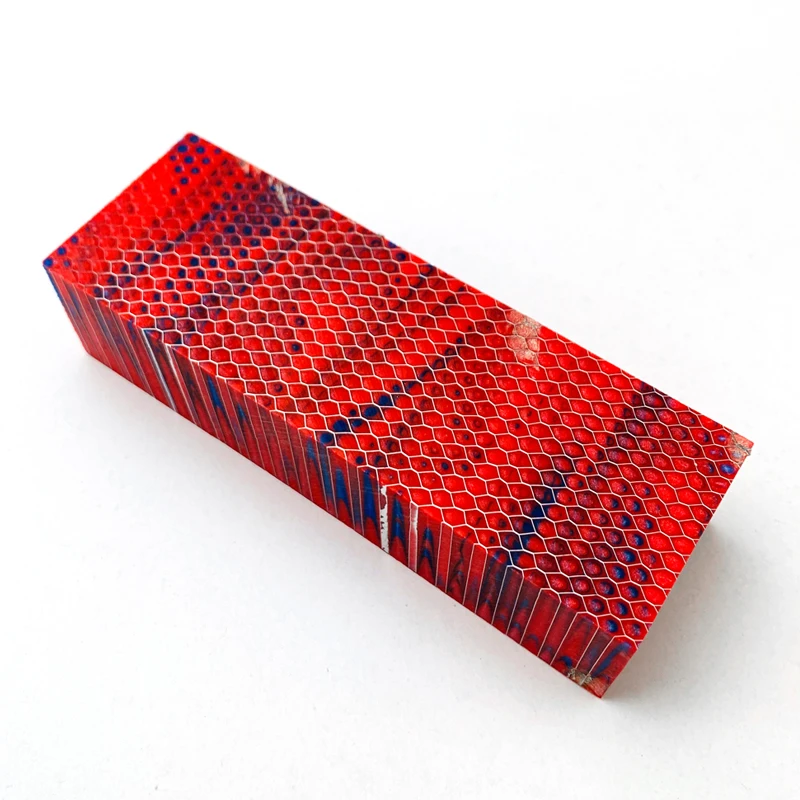 Placa de resina c-tek para fabricación de cuchillos, material de parche de placa de resina de panal de piel de serpiente, bricolaje, 120x40X8mm, 2 unidades - imagen 4