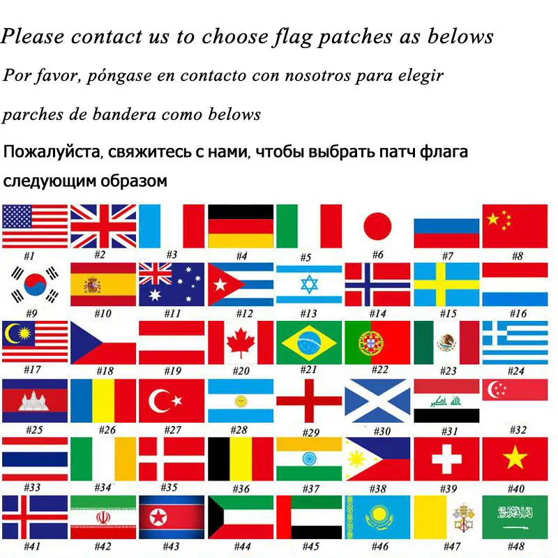 Parche de bandera nacional a rayas bordadas, parches militares tácticos, apliques del ejército, Rusia, Turquía, Francia, UE, Países Bajos - imagen 2