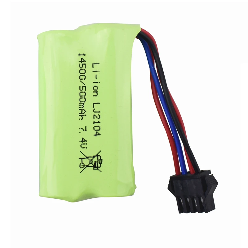 Batería recargable de 7,4 V y 500mAh para control remoto EC16, modelo de batería de repuesto, modelo de coche, batería li-po de alta velocidad - imagen 4