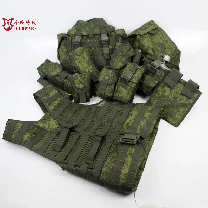 Chaleco de entrenamiento de paintball para hombre, bolsa molle para exteriores, color verde, ruso, 6sh117 - imagen 5