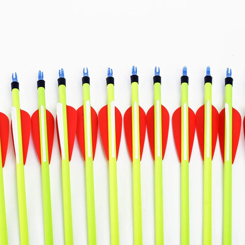 12 Uds arco compuesto de caza 30 pulgadas flechas de carbono pernos flechas reemplazables + 6 uds ID6.2mm LED flechas brillantes - imagen 4