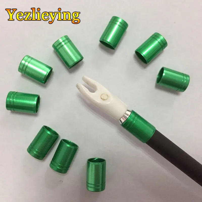 50 Uds anillo de tiro con arco anillo a prueba de explosiones flecha de tiro con arco y flecha juegos de accesorios para arco de 8,0mm anillo de flecha de eje de diámetro exterior - imagen 3