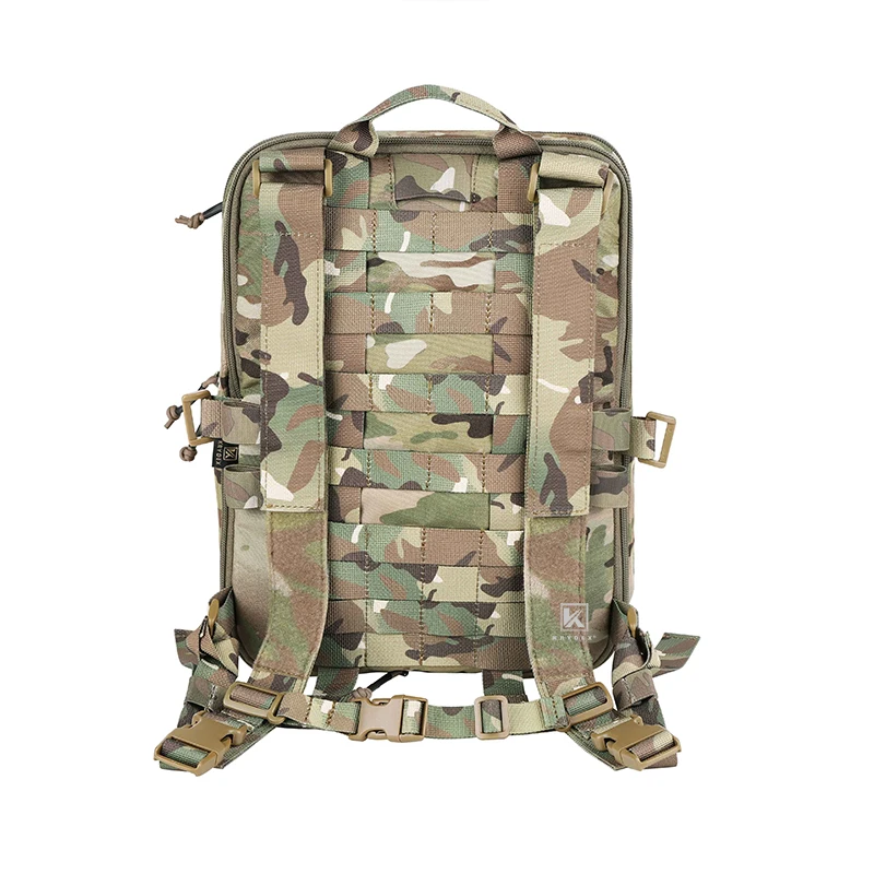 Mochila KRYDEX Camo D3 Flatpack versión mejorada táctica 23L bolsa de asalto expandible mochila con correa MOLLE de hidratación - imagen 2