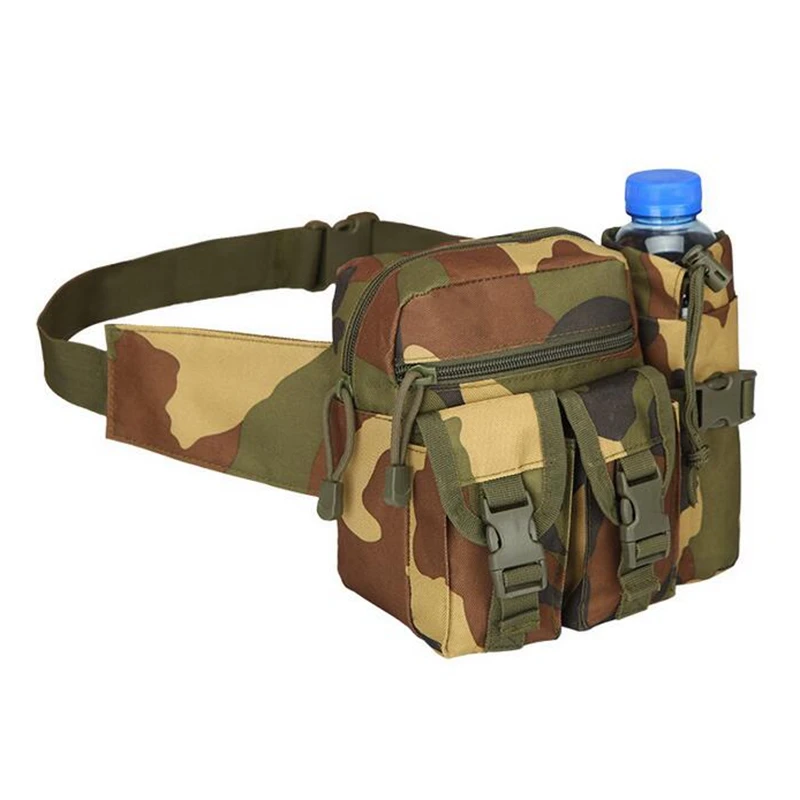 Riñonera táctica militar, bolsa de nailon, impermeable, para senderismo, acampada al aire libre, cinturón de un solo hombro - imagen 5
