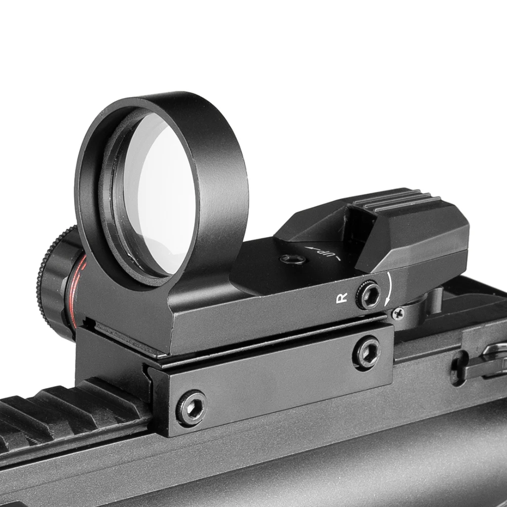 2025 Pistola de aire punto rojo caza táctica holográfica 4 retícula 22mm carril Geen punto rojo reflejo mira Airsoft caza - imagen 2