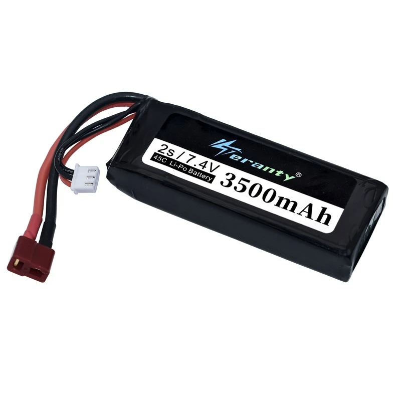 Wltoys-batería Lipo recargable 144001 2s, 7,4 V, 3500mAh, cargador para Wltoys 1/14 144001 RC, coche y barco - imagen 4