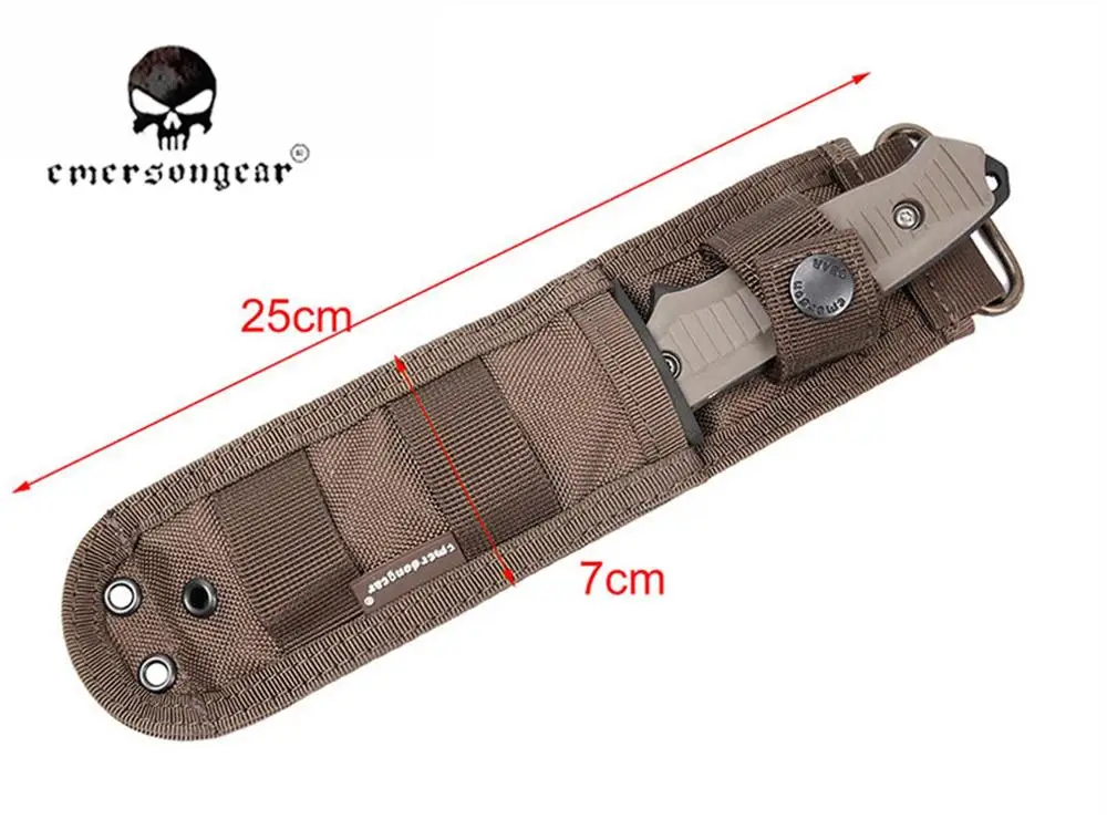 Emersongear-cuchillo recto táctico con cubierta de tela, colección de modelos de plástico, caza, Camping, senderismo, nailon EM3330 - imagen 4