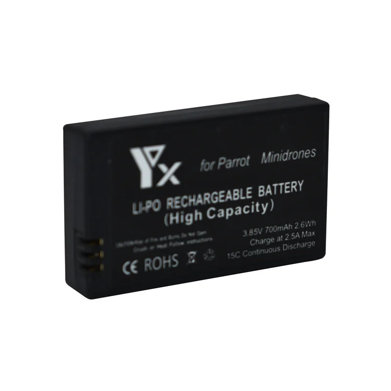 Batería Lipo de repuesto de 3,85 V y 700mAh, cargador para Drones Parrot Mini, Mambo Jumping Sumo y Rolling Spider - imagen 2
