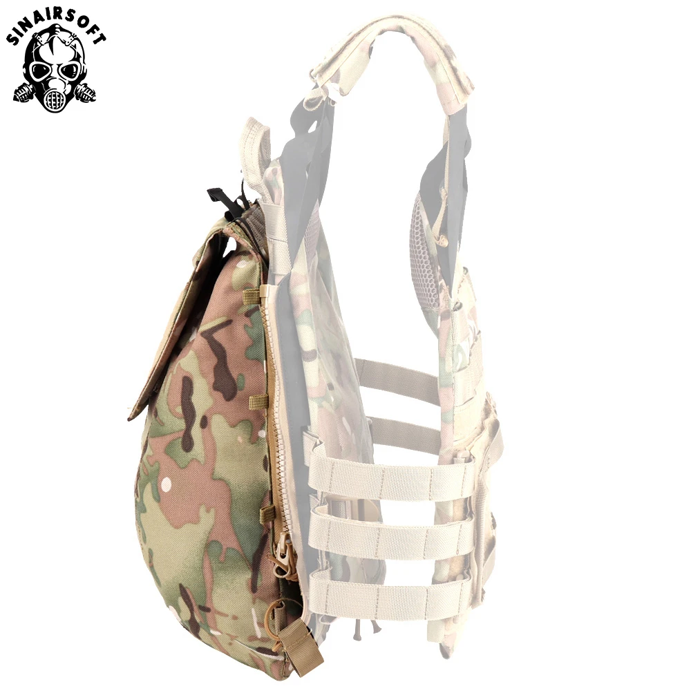 SINAIRSOFT-Paquete de Panel táctico con cremallera, portador de placa Molle militar Airsoft, mochila con cremallera, bolsa de nailon para chaleco AVS JPC 2,0 CPC - imagen 4
