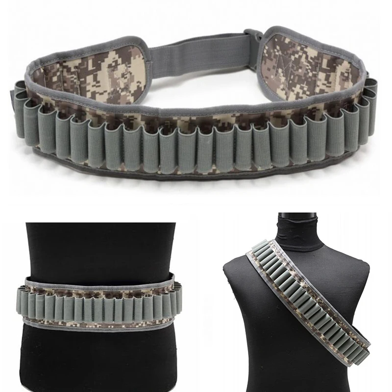 Cinturón de munición para Cartucho de 30 rondas, soporte de carcasa de escopeta Bandolier de calibre 12, M1887 XM1014, cinturón de Shotshell, accesorio para pistola de caza y Airsoft