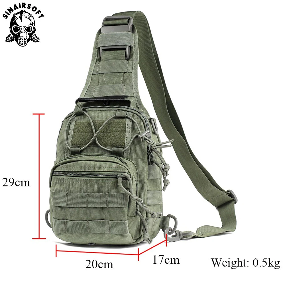 SINAIRSOFT-mochila impermeable 1000D para deportes al aire libre, bolso táctico de hombro para viaje, senderismo, Trekking, ciclismo, escalada, Camping - imagen 2