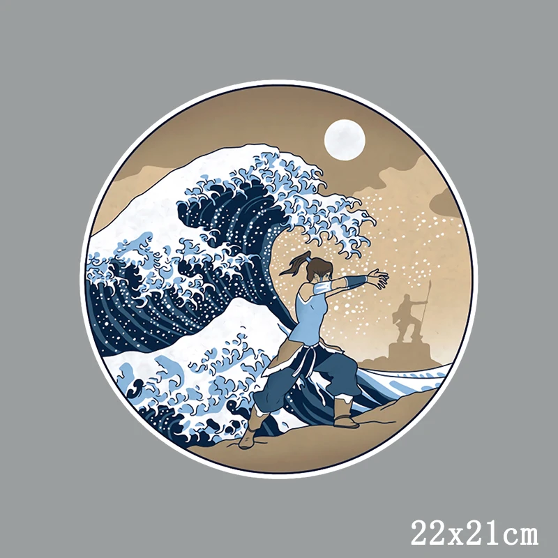 Parche de paisaje de exterior para planchar ropa, parches de transferencia térmica impresos, apliques de transferencia de calor para planchar en la montaña - imagen 2