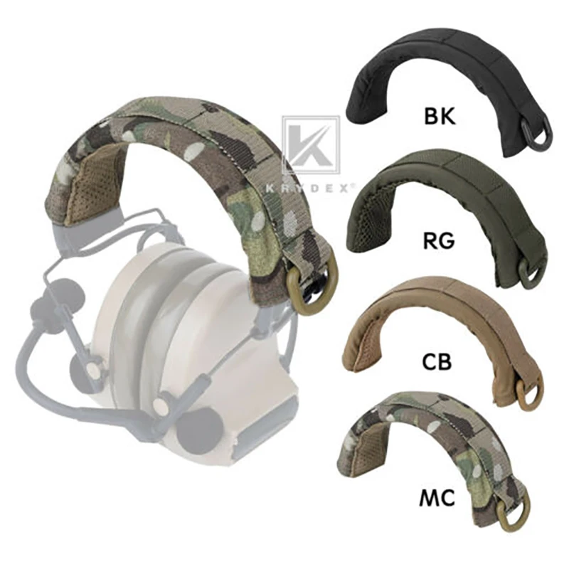 KRYDEX-soporte Modular táctico para auriculares, cubierta protectora, diadema, orejera, soporte para auriculares, funda protectora MOLLE para HOWARD PELTOR - imagen 4