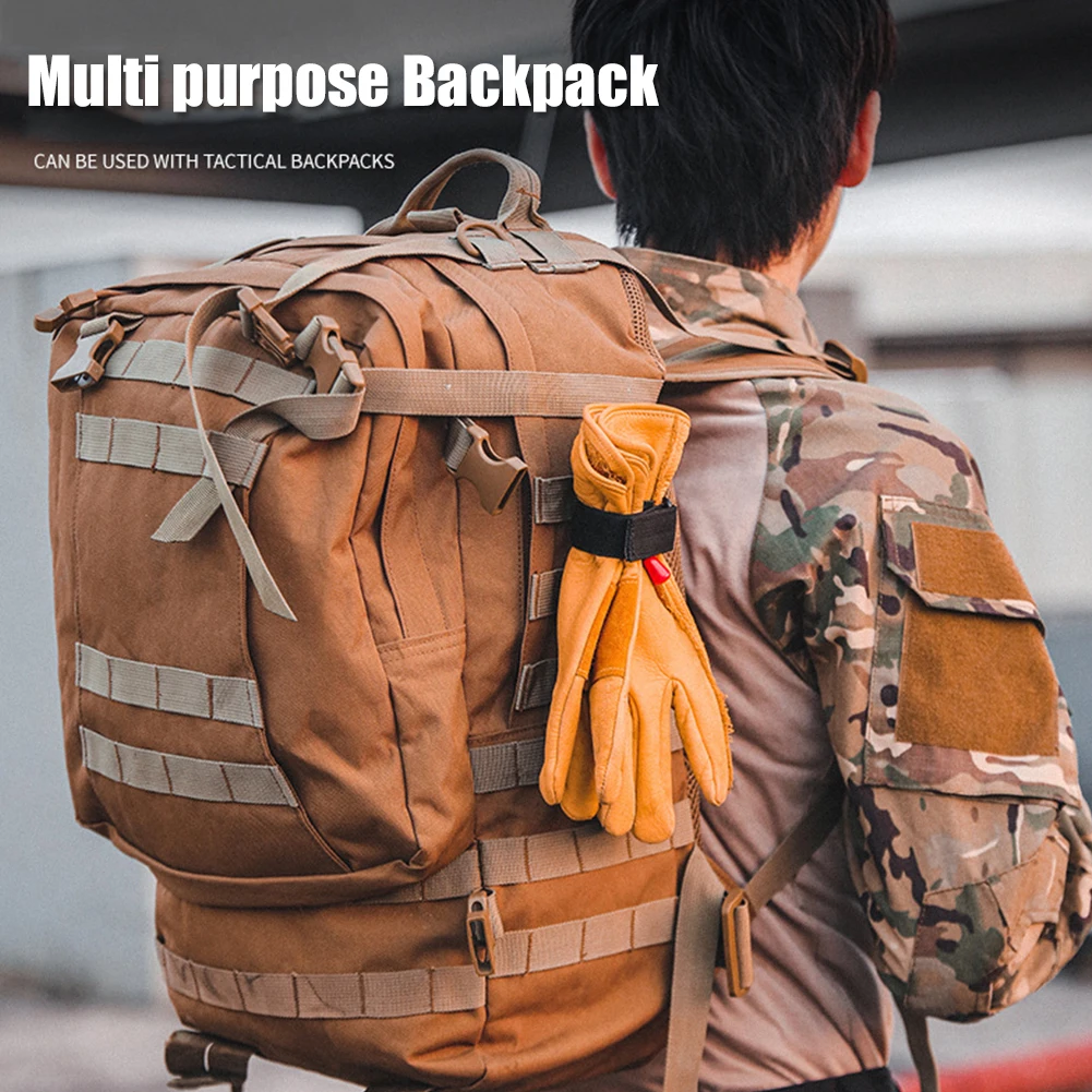 Gancho multiusos para llavero, guantes tácticos militares al aire libre, hebilla de almacenamiento de cuerda de escalada, ajuste de guante de Camping, hebilla colgante, novedad - imagen 5