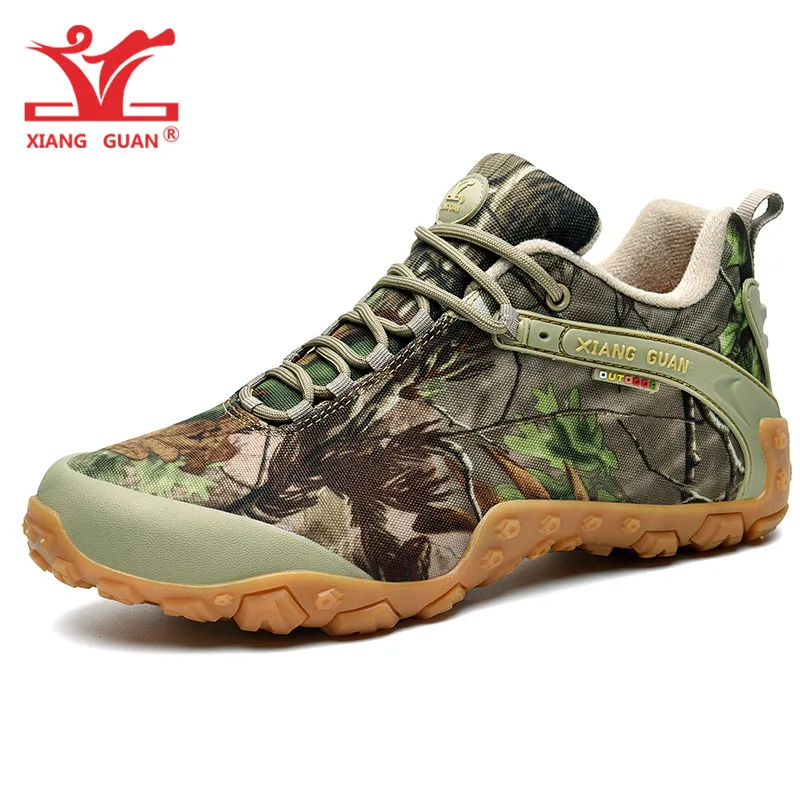 XIANG GUAN-zapatos para caminar para hombre y mujer, botas tácticas biónicas de camuflaje para escalada, montaña, deportes al aire libre, zapatillas de senderismo - imagen 4
