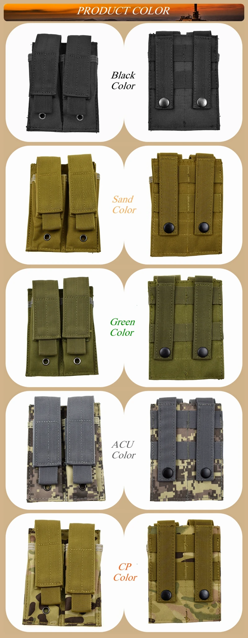 Variedad de Colores - Opciones disponibles