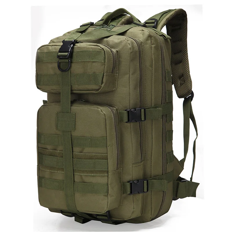 Mochila táctica para hombre, bolsa de viaje de nailon impermeable, Molle, para escalada, senderismo, caza, pequeña bolsa de viaje con Velcro, 35L - imagen 2