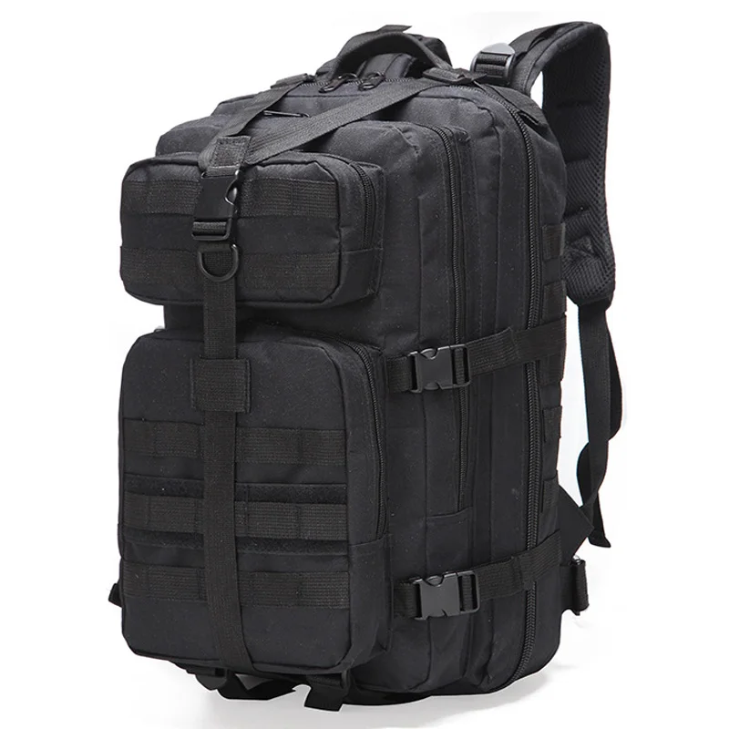 Mochila táctica para hombre, bolsa de viaje de nailon impermeable, Molle, para escalada, senderismo, caza, pequeña bolsa de viaje con Velcro, 35L