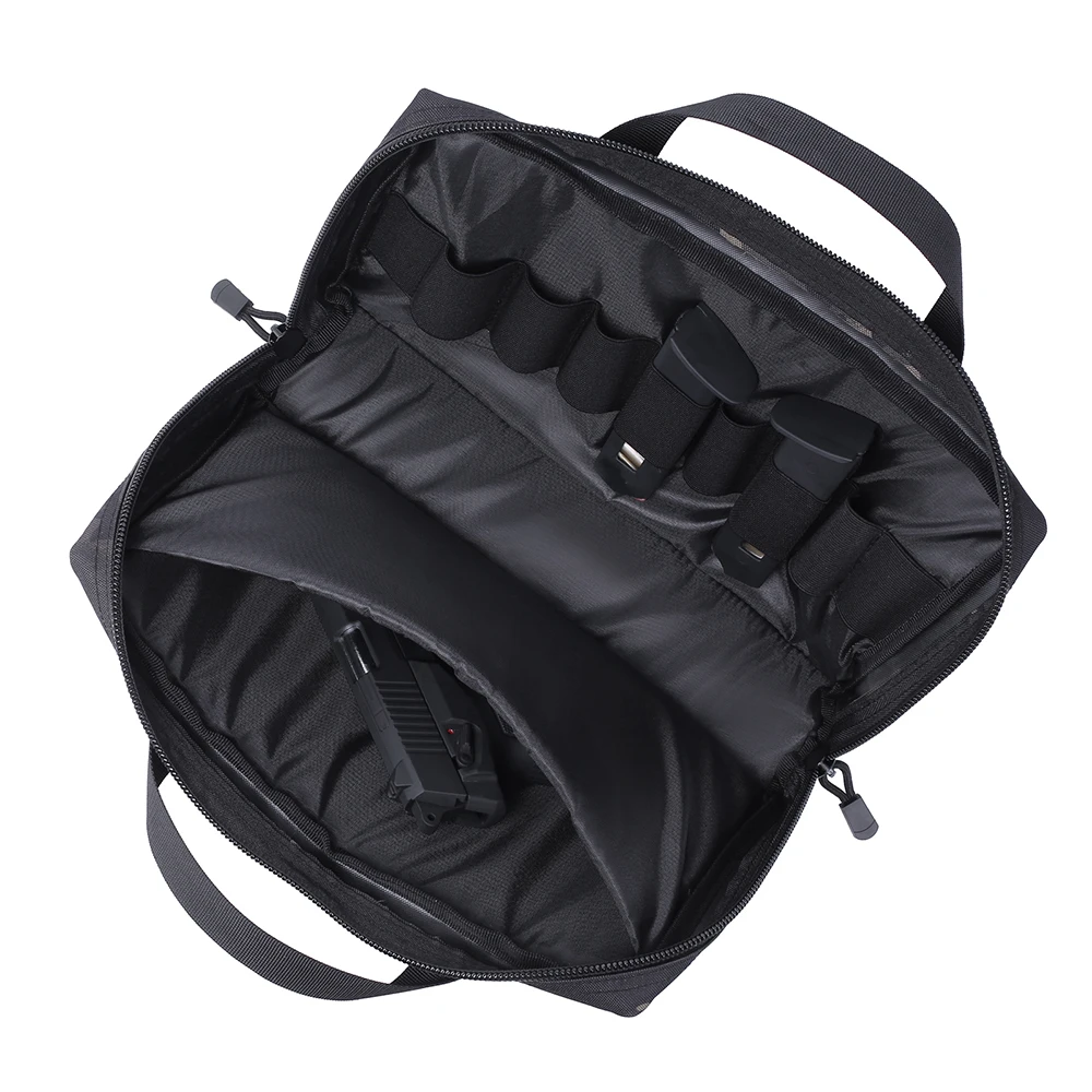 Bolsa de transporte de pistola táctica, funda de arma de fuego, almacenamiento de munición, acolchado de protección, accesorios de Paintball - imagen 5