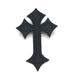 Parches bordados cruzados para ropa, parches termoadhesivos, rayas Punk de calavera, pegatinas Diy, insignias, parches para planchar, apliques