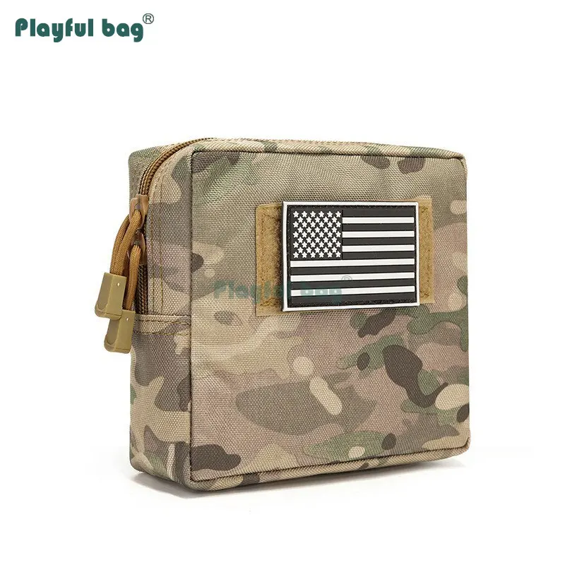 Bolsa de accesorios Molle para exteriores, bolsa multifunción, ligera, de camuflaje, impermeable, AVA12 - imagen 5