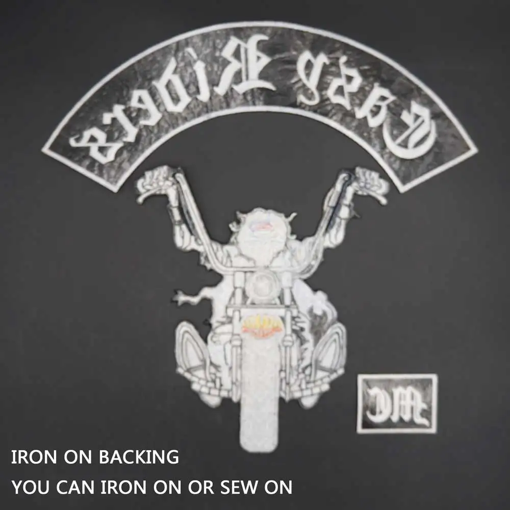 Gasp Riders Dallep of Death MC parche de motorista Punk bordado grande, pegatinas para ropa - imagen 4