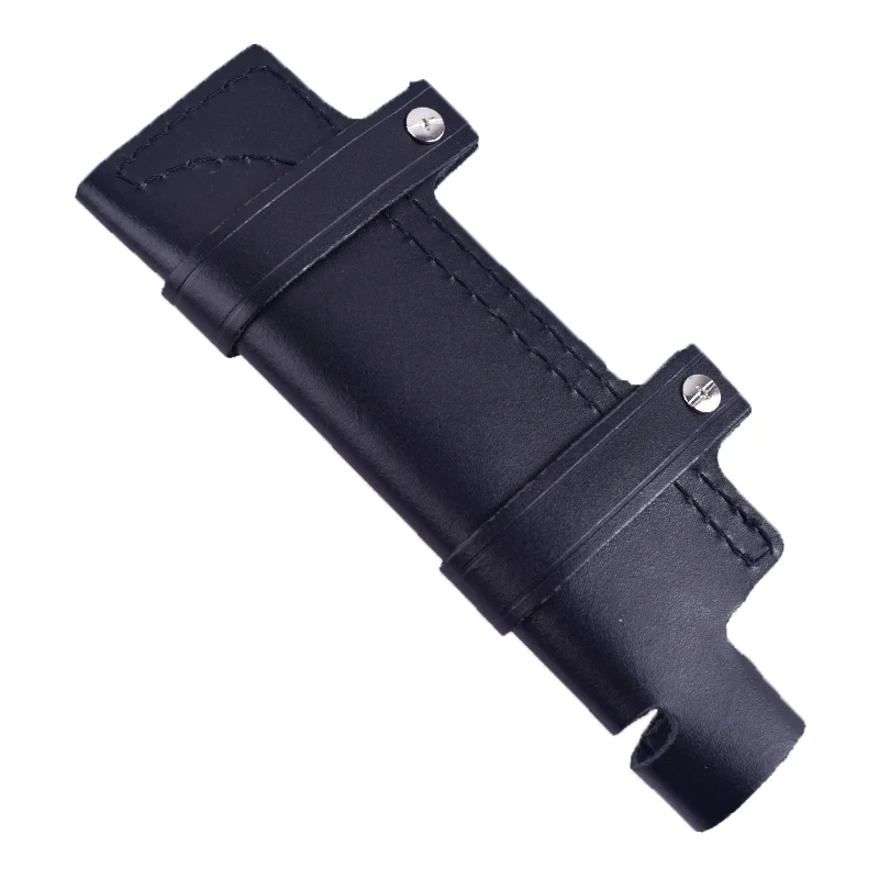 Funda de cinturón recto de cuero hecha a mano para caza, senderismo, escalada, supervivencia, soporte de bolsa de almacenamiento de vaina de cuchillo fijo - imagen 5