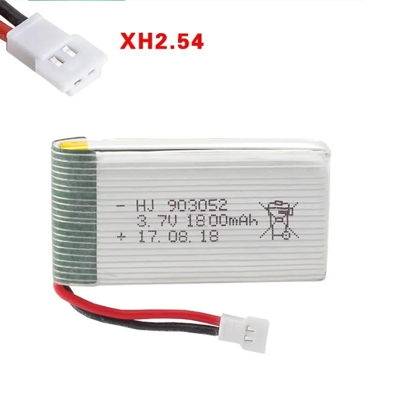 Actualización de batería Lipo de 3,7 v 1800mAh para KY601S SYMA X5 X5S X5C X5SC X5SH X5SW M18 H5P recambios de cuadrirrotor RC - imagen 4