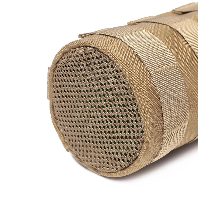 Bolsas para botellas de agua al aire libre, bolsa táctica Molle, soporte de viaje, bolsa deportiva EDC, camuflaje, senderismo, Camping, hervidor - imagen 5