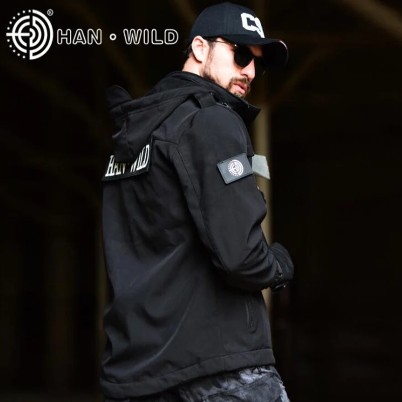 Chaqueta táctica Softshell para hombre, chaqueta militar de caza, escalada, senderismo, Camping, abrigo con capucha, rompevientos impermeable para deportes al aire libre - imagen 3