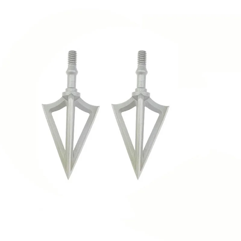 Puntas de flecha de acero inoxidable para tiro con arco, puntas de flecha de acero inoxidable G5, punta ancha y afilada, 100 grano, 3 uds. - imagen 2