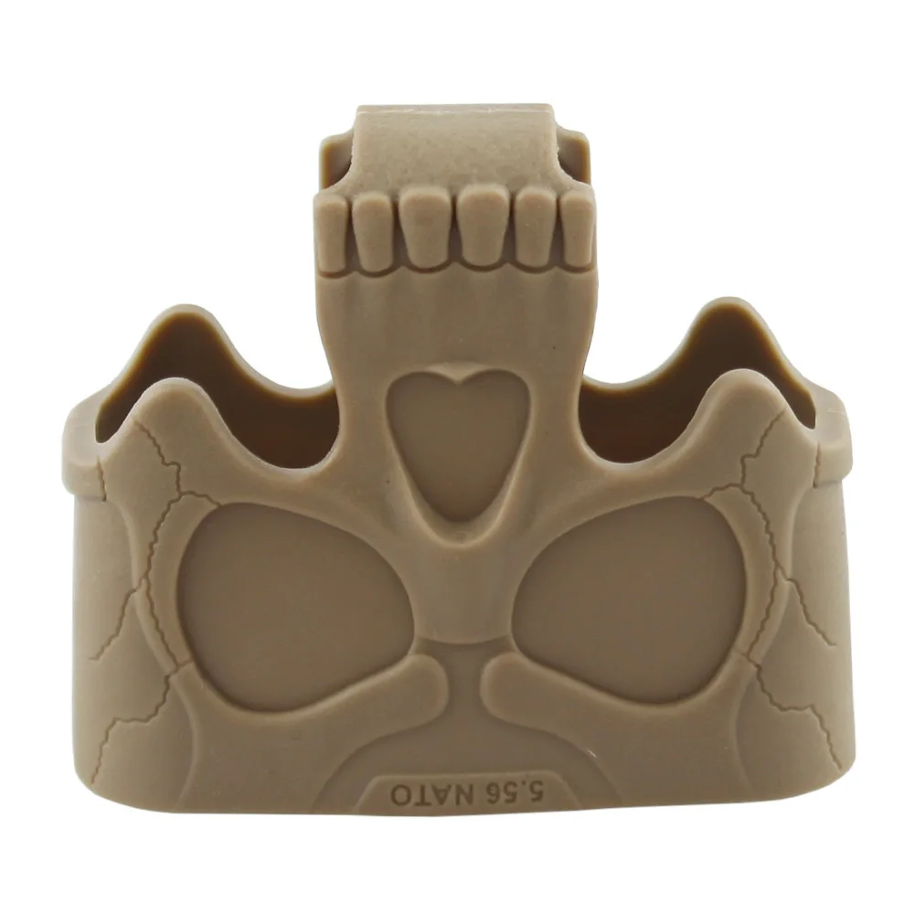 VULPO-jaula de goma NATO Skull 5,56, accesorios para Paintball de caza, soporte de asistencia para revistas, Mag rápido para M4/m16, 10 unidades por lote - imagen 4